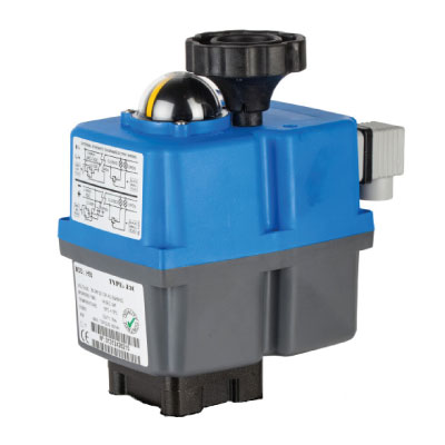 6JJ-S4C400309 Actuator S55 J4C-S 24-240V AC/DC 60Nm F5/7 V17+heater 13sec IP67 blue cover