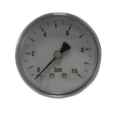 1ET-269013 Pressure gauge ET 7304 Plastic 63mm 0 - 10bar G1/4 Brass Back Entry