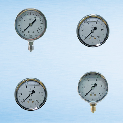 Bourdon tube pressure gauges glycerin