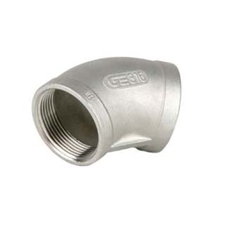 2GE-0120-02 Elbow 45° Stainless Steel-1/4