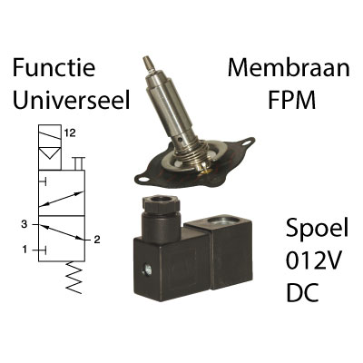 3/2 Universal, FPM, 12V/DC