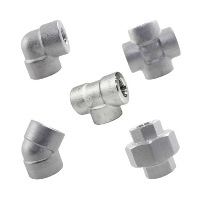 High pressure thread fittings 3000lb - stainless steel AISI-316L