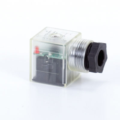 HST302V110 Stekker 115V AC/DC DIN A LED(rood)+varistor
