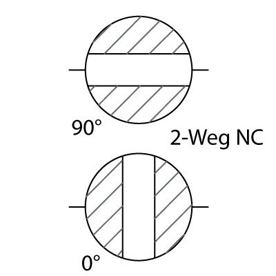 Single-acting ball valve butt weld, NC