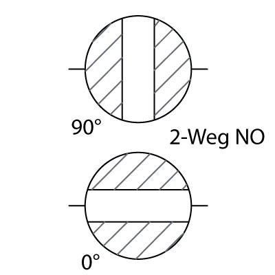Single-acting ball valve butt weld, NO